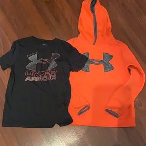 Under Armour Boys Hoodie and T-shirt